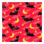 PatternPly® Full Coverage Bats and Moons Warm Tone Trio sheet showing the pattern
