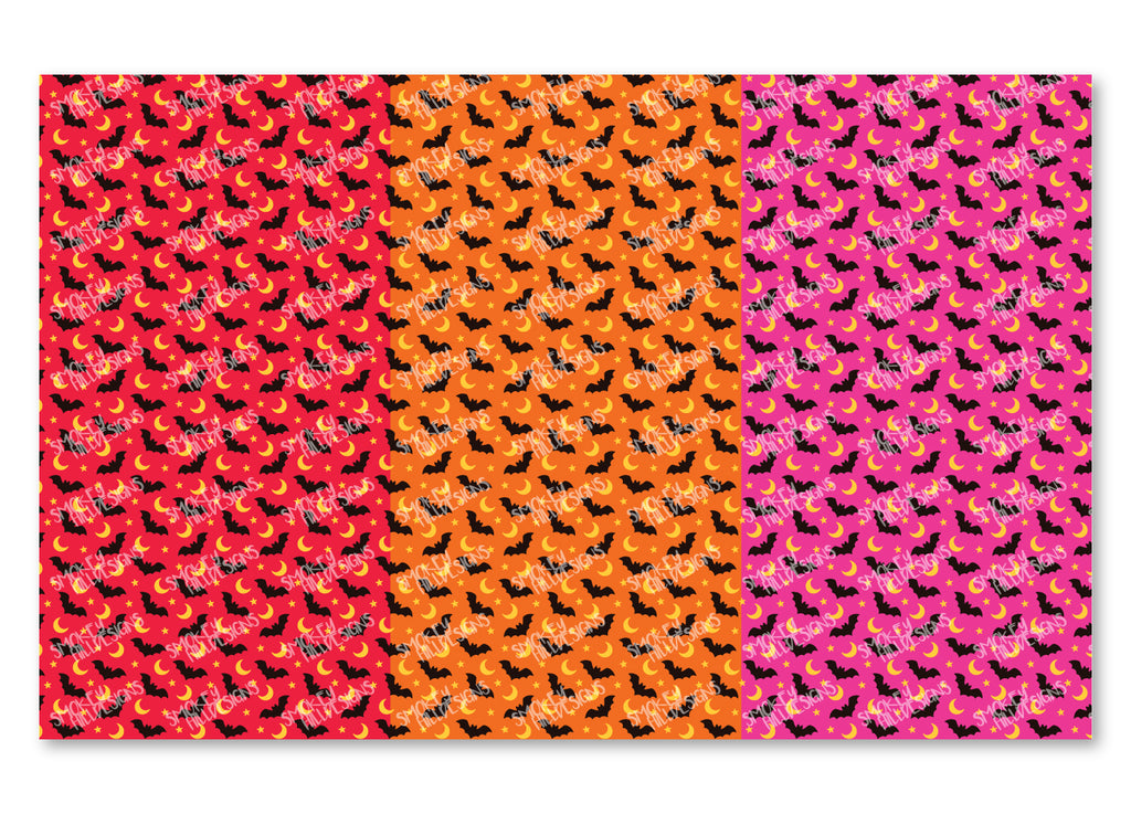 PatternPly® Full Coverage Bats and Moons Warm Tone Trio product photo 4