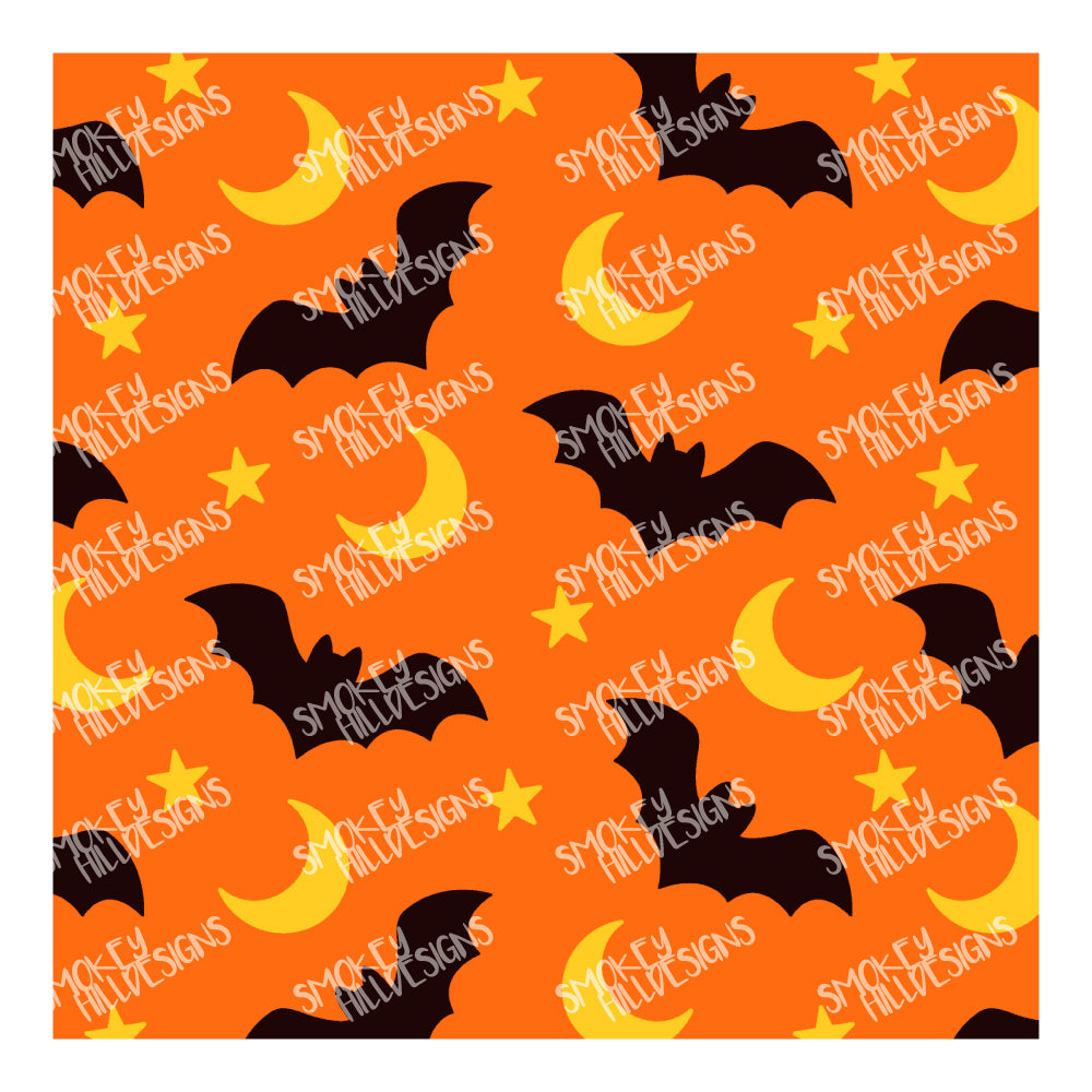 PatternPly® Full Coverage Bats and Moons Warm Tone Trio