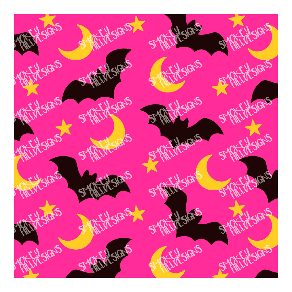 PatternPly® Full Coverage Bats and Moons Warm Tone Trio