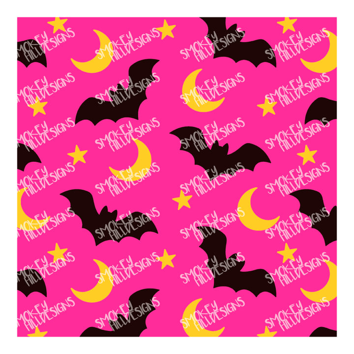 PatternPly® Full Coverage Bats and Moons Warm Tone Trio