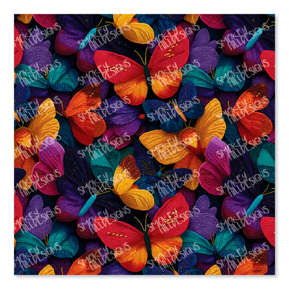PatternPly® Full Coverage Beaded Butterflies