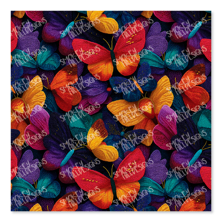 PatternPly® Full Coverage Beaded Butterflies