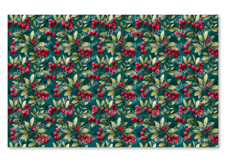 PatternPly® Transparent Berry Christmas