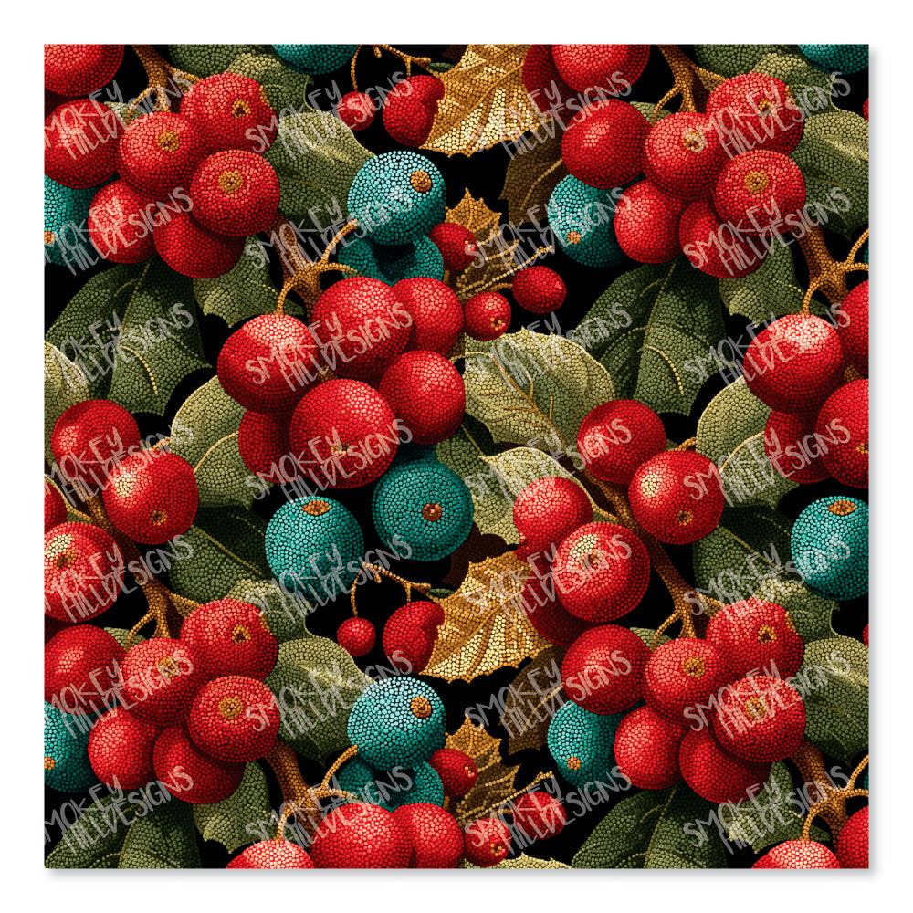 PatternPly® Full Coverage Berry Mosaic