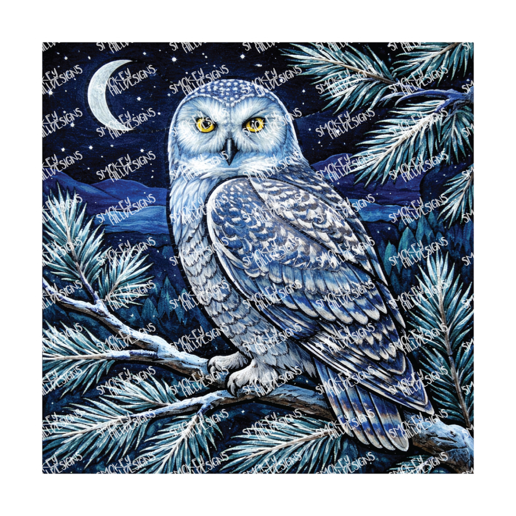 PatternPly® Transparent Birds Series Volume 2 Perched Owls 11 art scene artwork