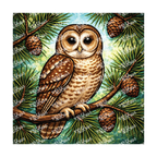 PatternPly® Transparent Birds Series Volume 2 Perched Owls 13 art scene artwork