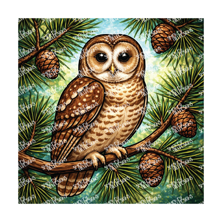 PatternPly® Full Coverage Birds Series Volume 2 Perched Owls 13