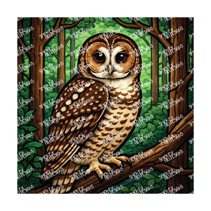 PatternPly® Full Coverage Birds Series Volume 2 Perched Owls 18