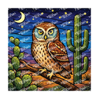 PatternPly® Transparent Birds Series Volume 2 Perched Owls 1 art scene artwork