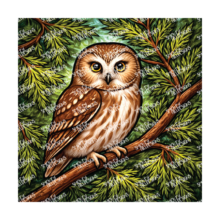 PatternPly® Full Coverage Birds Series Volume 2 Perched Owls 24