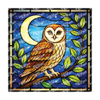 PatternPly® Transparent Birds Series Volume 2 Perched Owls 28 art scene artwork
