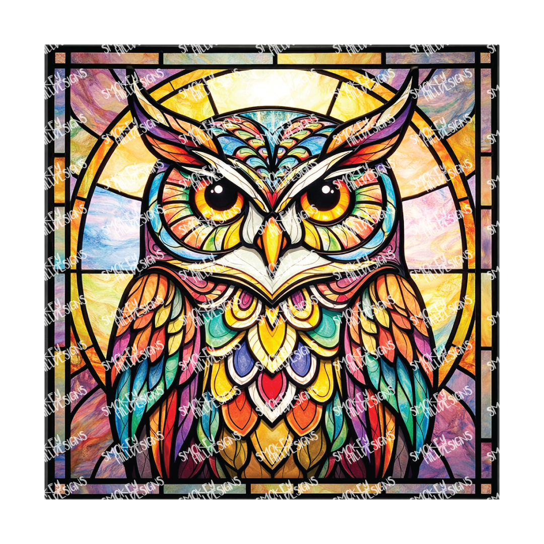 PatternPly® Full Coverage Birds Series Volume 2 Perched Owls 30 art scene artwork
