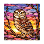 PatternPly® Transparent Birds Series Volume 2 Perched Owls 31 art scene artwork