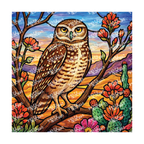 PatternPly® Transparent Birds Series Volume 2 Perched Owls 3 art scene artwork