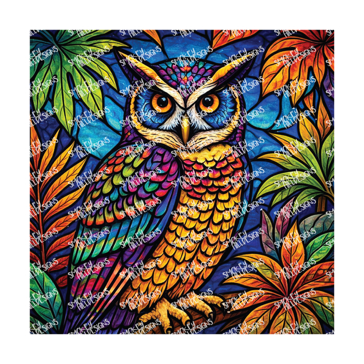 PatternPly® Transparent Birds Series Volume 2 Perched Owls  7