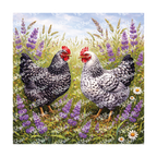 PatternPly® Transparent Birds Series Volume 3 Chickens and Roosters 10 art scene artwork