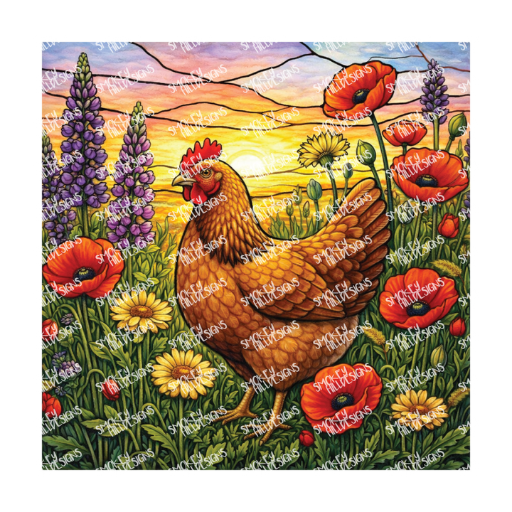 PatternPly® Transparent Birds Series Volume 3 Chickens and Roosters  14