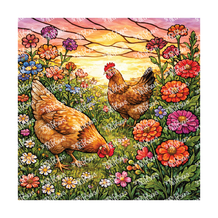 PatternPly® Full Coverage Birds Series Volume 3 Chickens and Roosters 16