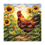 PatternPly® Transparent Birds Series Volume 3 Chickens and Roosters 17 art scene artwork