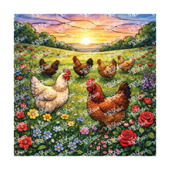 PatternPly® Transparent Birds Series Volume 3 Chickens and Roosters  1
