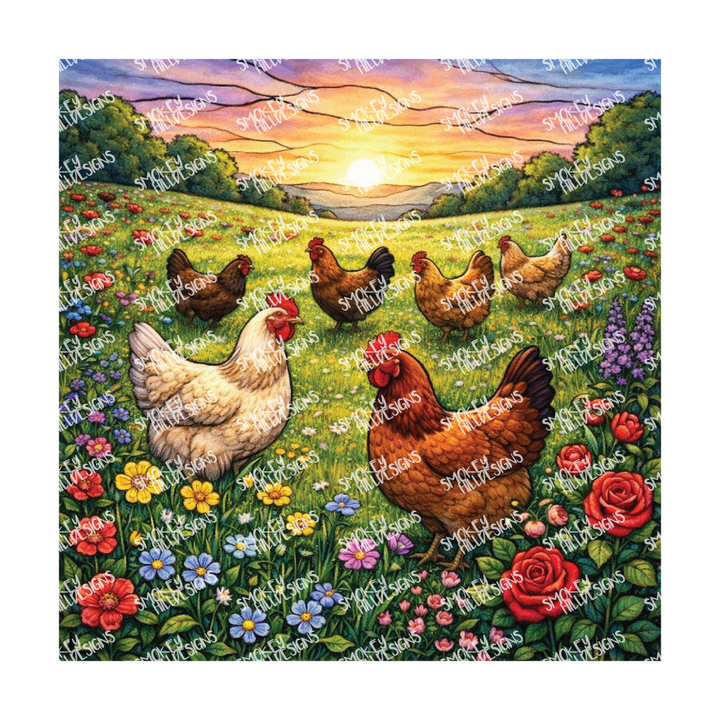 PatternPly® Transparent Birds Series Volume 3 Chickens and Roosters  1