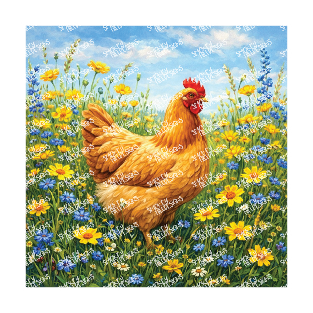 PatternPly® Transparent Birds Series Volume 3 Chickens and Roosters 22 art scene artwork