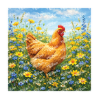 PatternPly® Transparent Birds Series Volume 3 Chickens and Roosters 22 art scene artwork