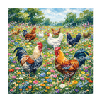PatternPly® Transparent Birds Series Volume 3 Chickens and Roosters 23 art scene artwork