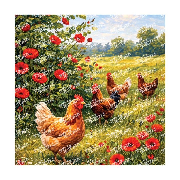 PatternPly® Transparent Birds Series Volume 3 Chickens and Roosters  27