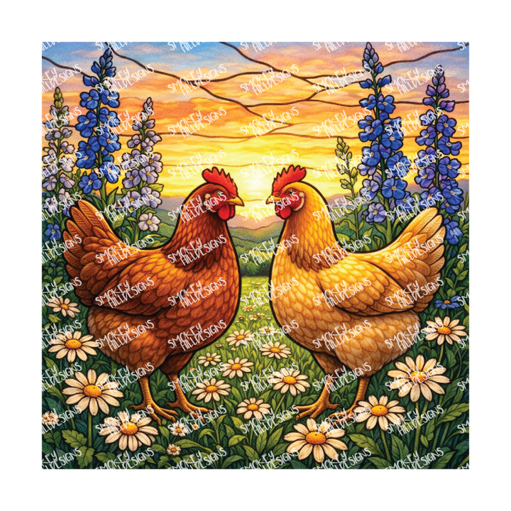 PatternPly® Transparent Birds Series Volume 3 Chickens and Roosters  28