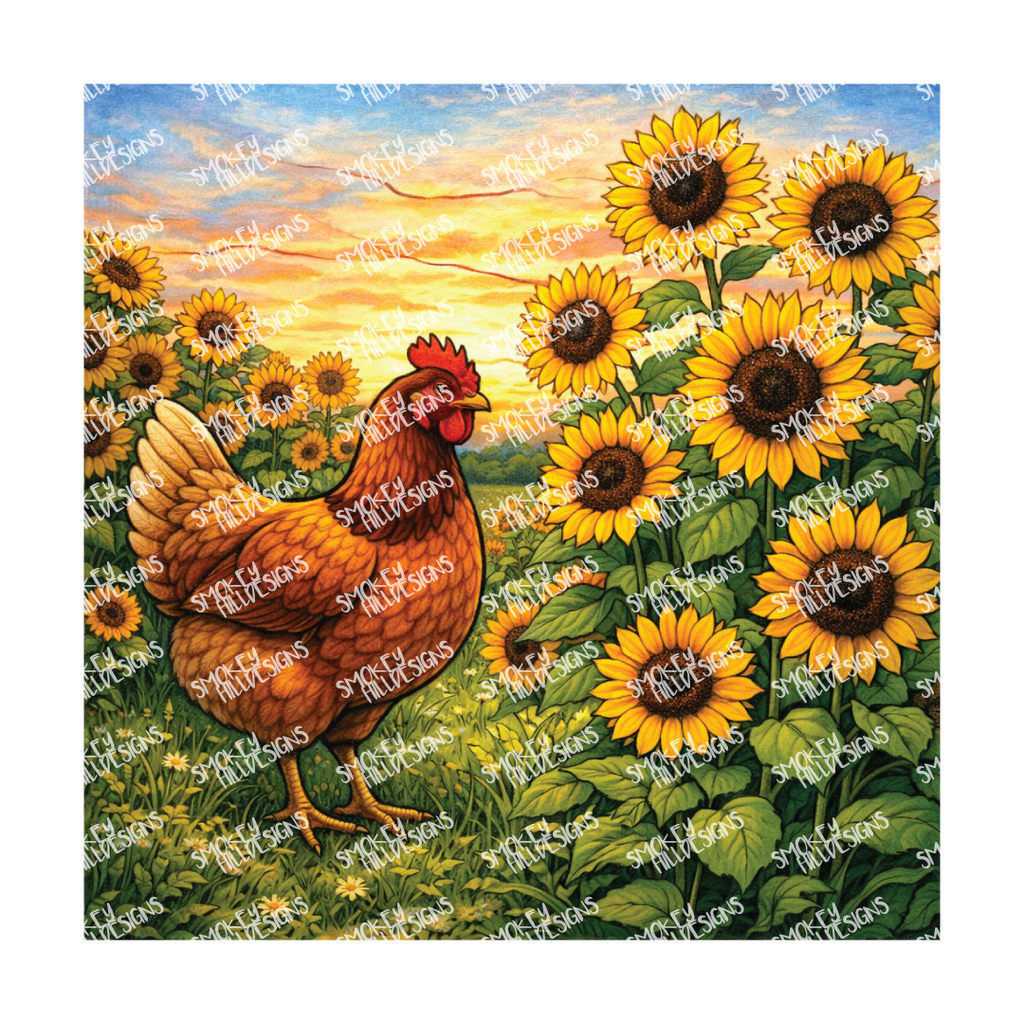 PatternPly® Transparent Birds Series Volume 3 Chickens and Roosters 29 art scene artwork