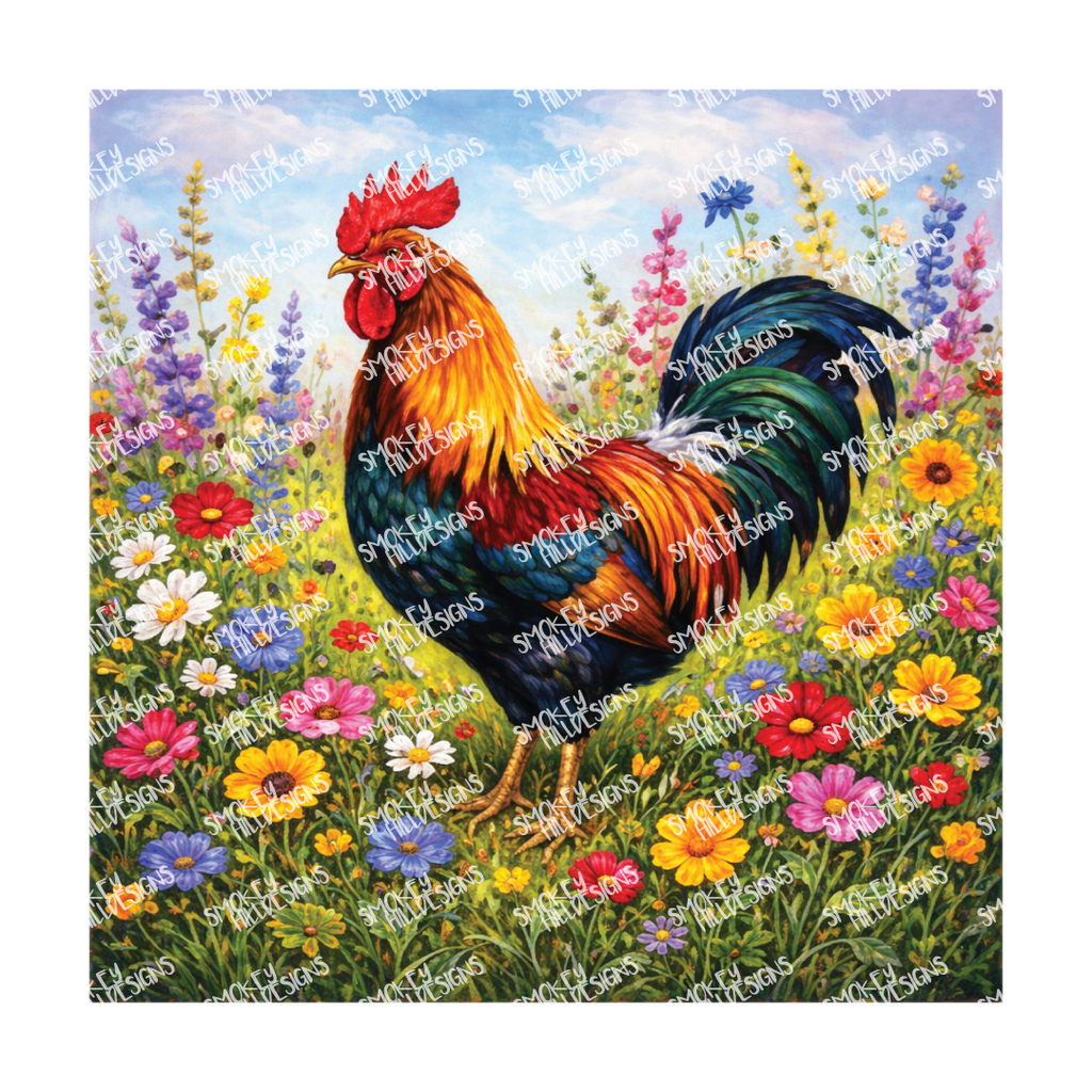 PatternPly® Transparent Birds Series Volume 3 Chickens and Roosters 2 art scene artwork