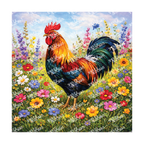 PatternPly® Transparent Birds Series Volume 3 Chickens and Roosters 2 art scene artwork