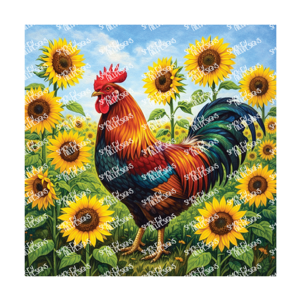 PatternPly® Transparent Birds Series Volume 3 Chickens and Roosters 4 art scene artwork