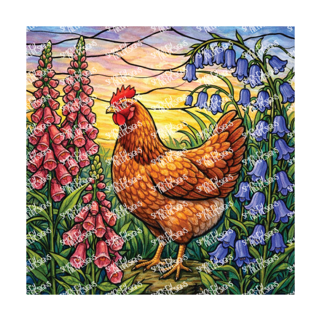 PatternPly® Transparent Birds Series Volume 3 Chickens and Roosters  5