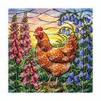 PatternPly® Transparent Birds Series Volume 3 Chickens and Roosters 5 art scene artwork