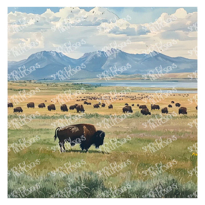 PatternPly® Full Coverage Bison Mountains