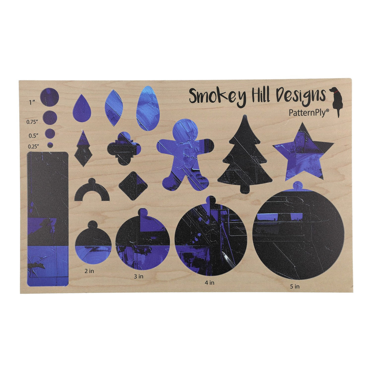 PatternPly® Full Coverage Black And Blue Abstract product photo 3