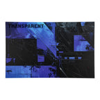 PatternPly® Transparent Black and Blue Abstract sheet showing the pattern