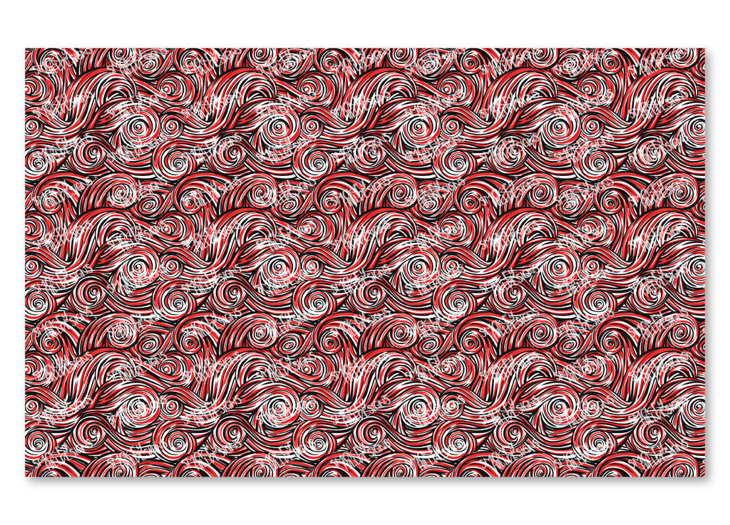 PatternPly® Scattered Red and Black Swirls product photo 2