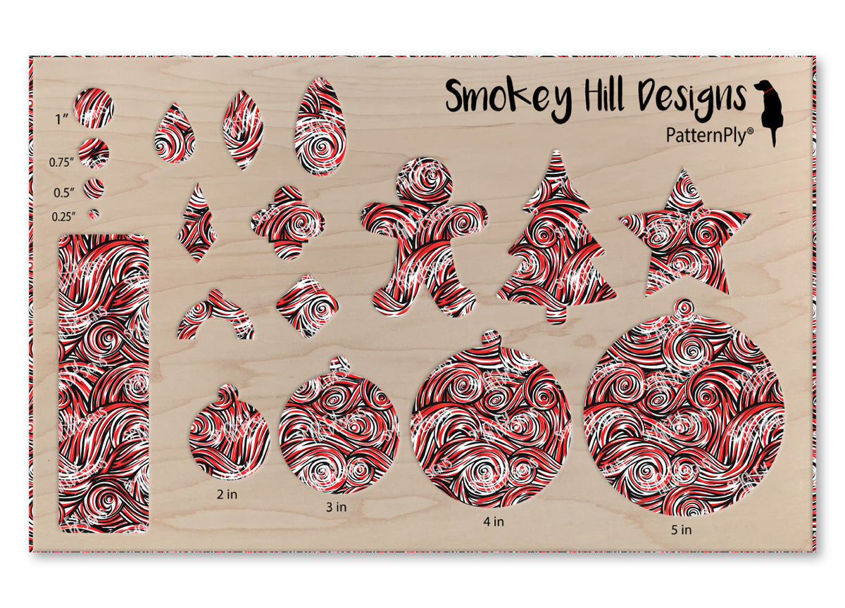 PatternPly® Transparent Black and Red Swirls product photo 3