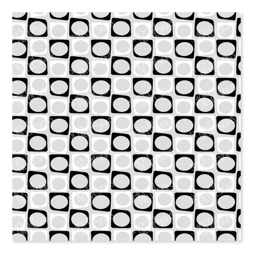 PatternPly® Scattered Black and White Squares sheet showing the pattern