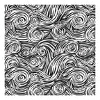 PatternPly® Scattered Black and White Swirls sheet showing the pattern