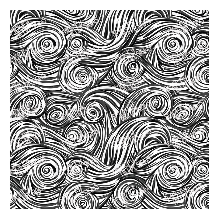 PatternPly® Transparent Black and White Swirls