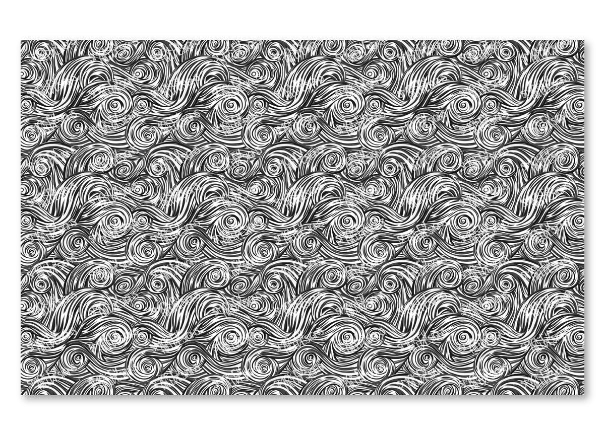 PatternPly® Scattered Black and White Swirls product photo 2