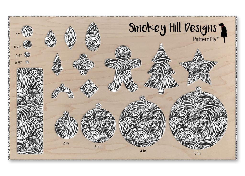 PatternPly® Transparent Black and White Swirls product photo 3