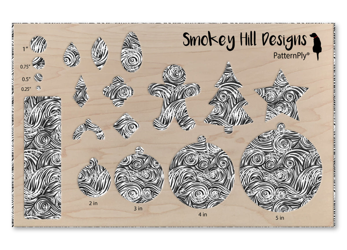 PatternPly® Transparent Black and White Swirls product photo 3