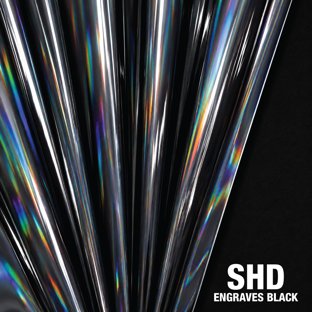 Black Holographic SmokeHide™ Leatherette