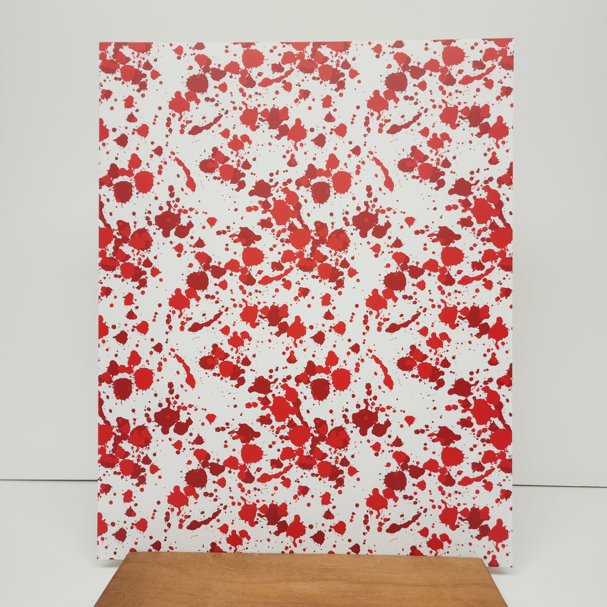 PatternPly® 19x24" Blood Splatter XL Scale sheet showing the pattern